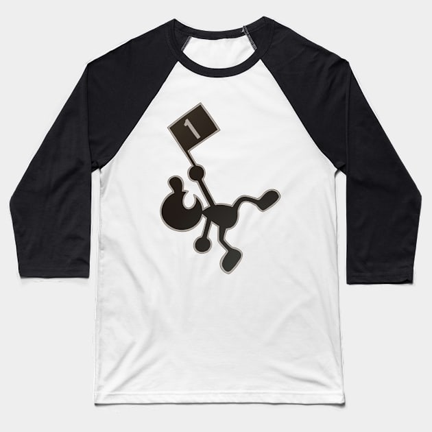 Mr. Game and Watch Baseball T-Shirt by hybridmink